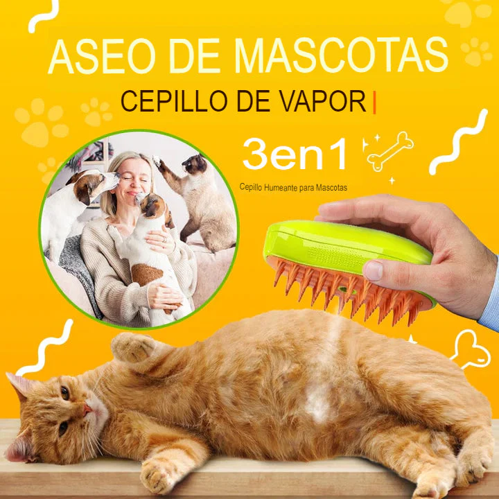 CEPILLO A VAPOR PARA MASCOTAS 🐱🐶
