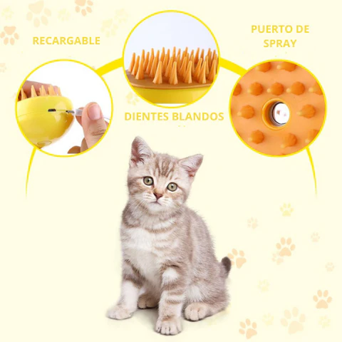 CEPILLO A VAPOR PARA MASCOTAS 🐱🐶 - Imagen 4
