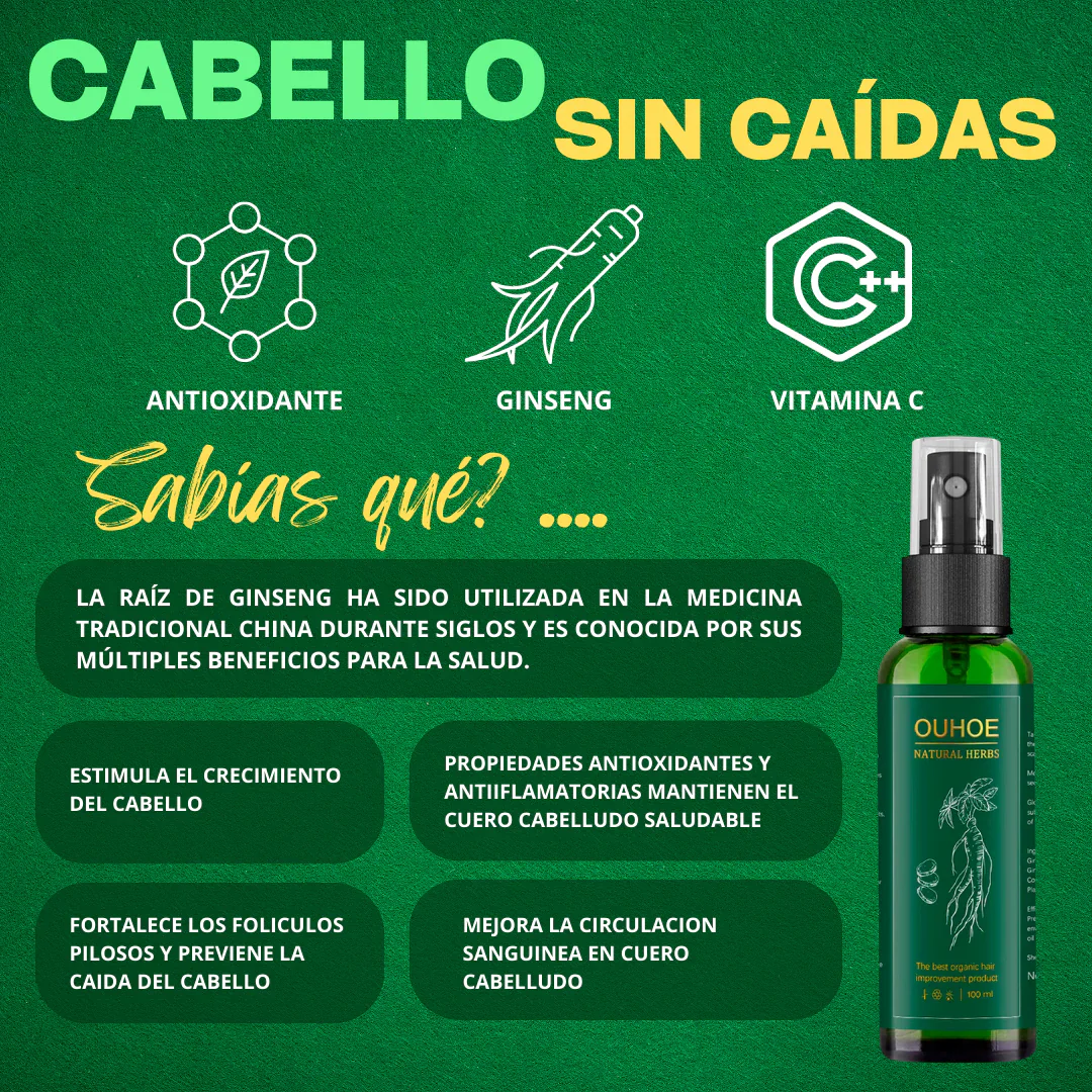 Elixir Para El Crecimiento Del Cabello Ouhoe - PACK 2UNIDADES