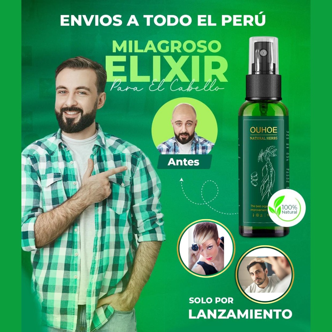 Elixir Para El Crecimiento Del Cabello Ouhoe - PACK 2UNIDADES