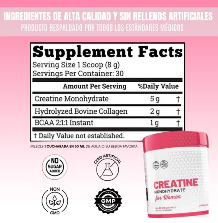 ® Creatina Monohidratada para Mujeres que desean un cuerpo de ensueño ✨ - Imagen 3