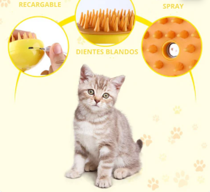 CEPILLO A VAPOR PARA MASCOTAS 🐱🐶 - Imagen 4